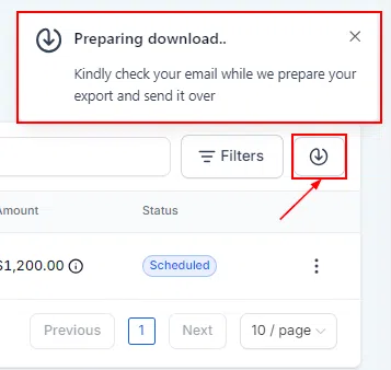 Growth360 Subscriptions - filter applied