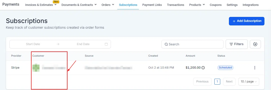 Growth360 Subscriptions - pause subscription option
