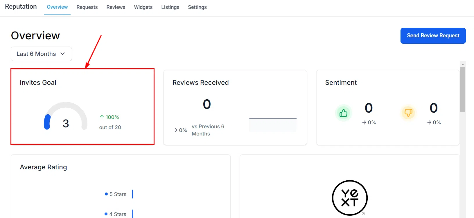 Growth360 Reputation - invite goals