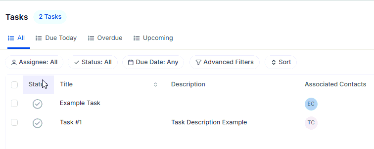 Growth360 Tasks - Bulk actions demonstration