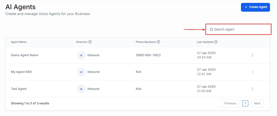 Growth360 Voice AI Agents - agent card details