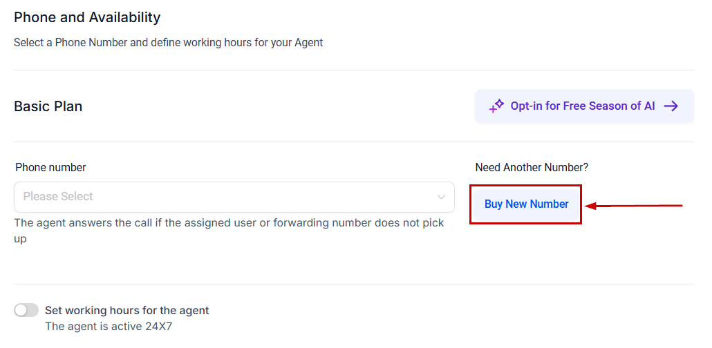 Growth360 Voice AI Agents - action configuration options
